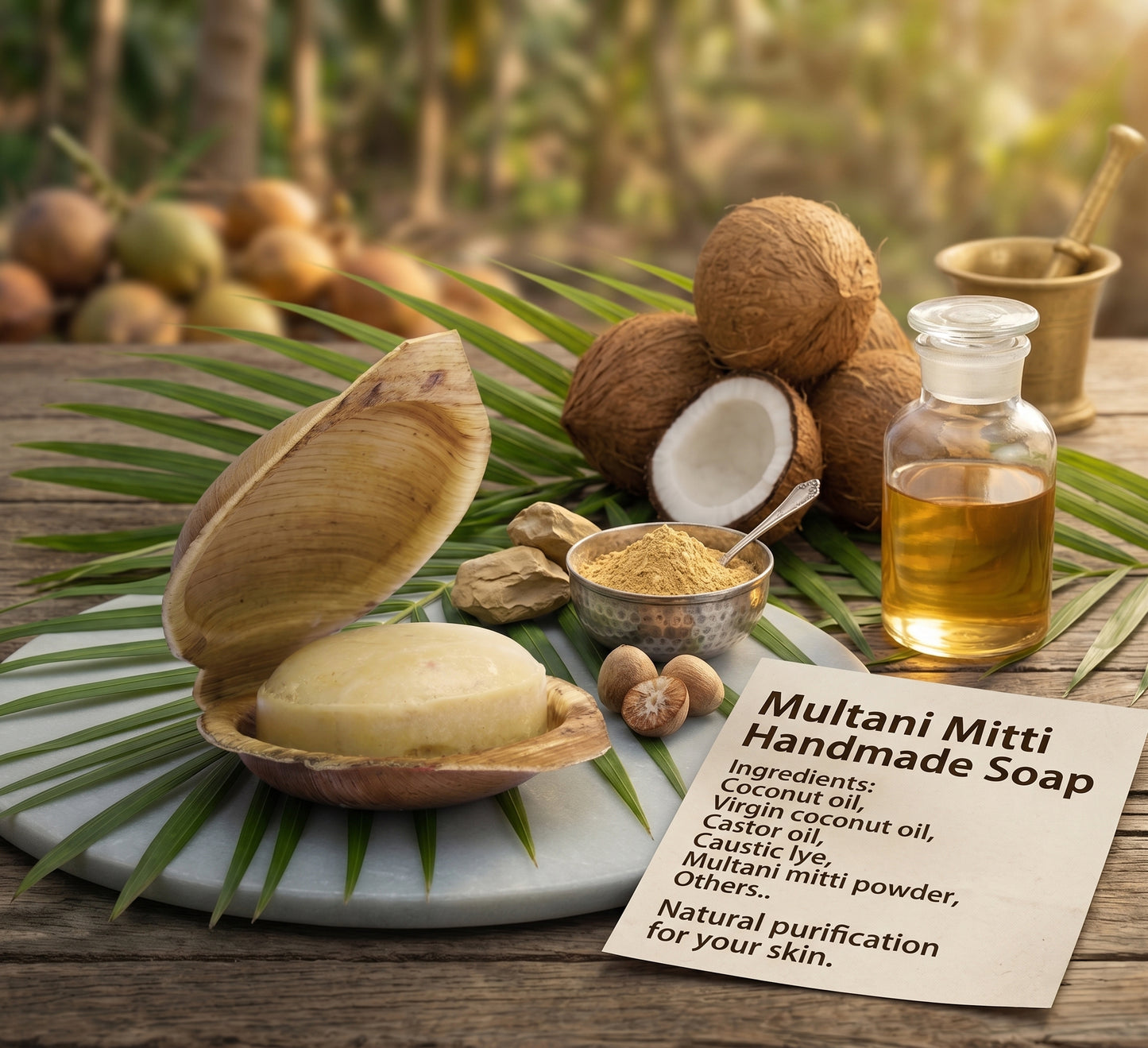 PureHeal Multani Mitti Handmade Soap – Deep Clean & Oil Control